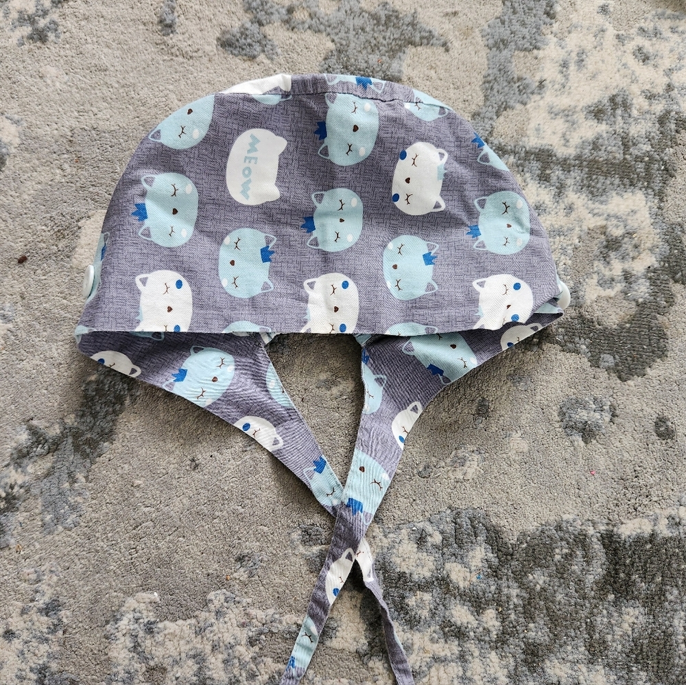 Set Of 2 womens cotton Scrub caps